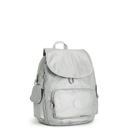 Kipling City Pack Small Metallic Backpacks Bright Metallic | CA 1514KO